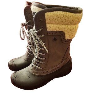 The North Face Shellista II Mid Womens Phantom Boots Size 8 Plum Kitten Grey